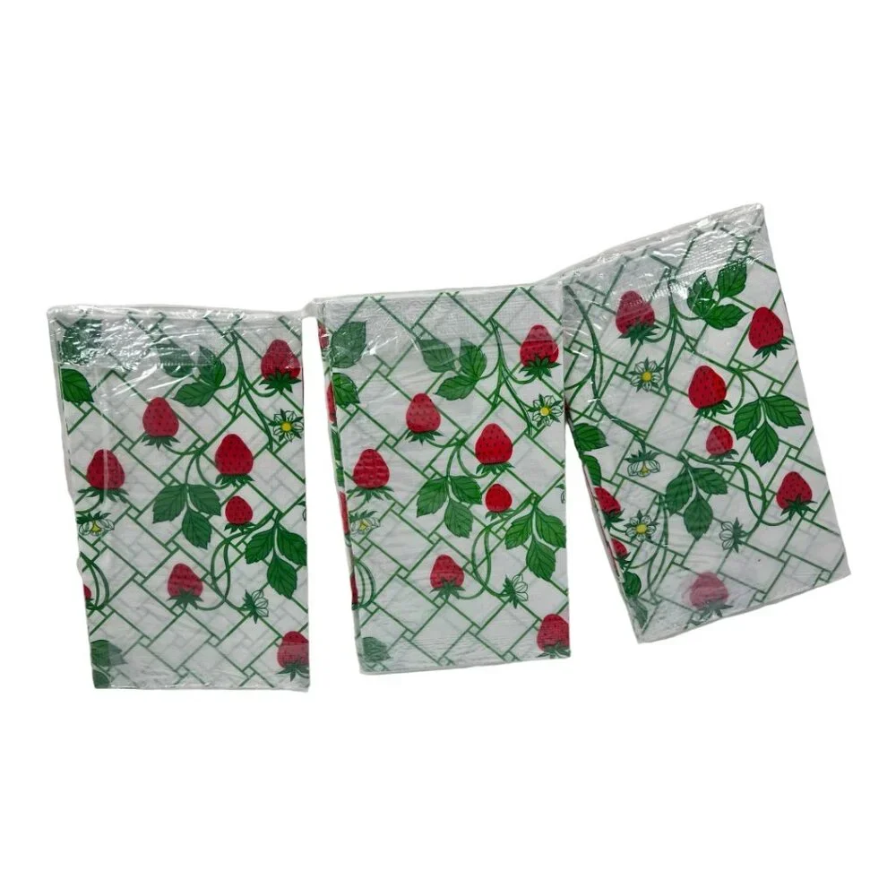 NWT Strawberry‎ Paper Tablecloths (three)